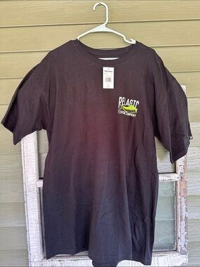 Pelagic Black T-Shirt with Lime Fish Logo